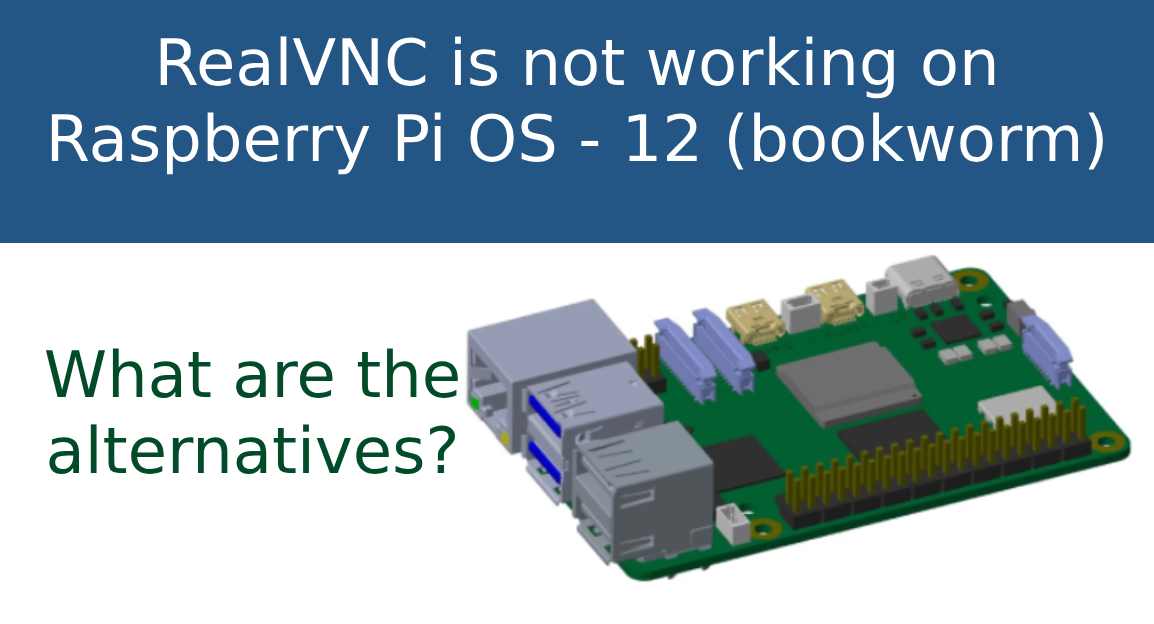 Cover Image for VNC on Raspberry Pi OS Bookworm - Alternatives for RealVnc