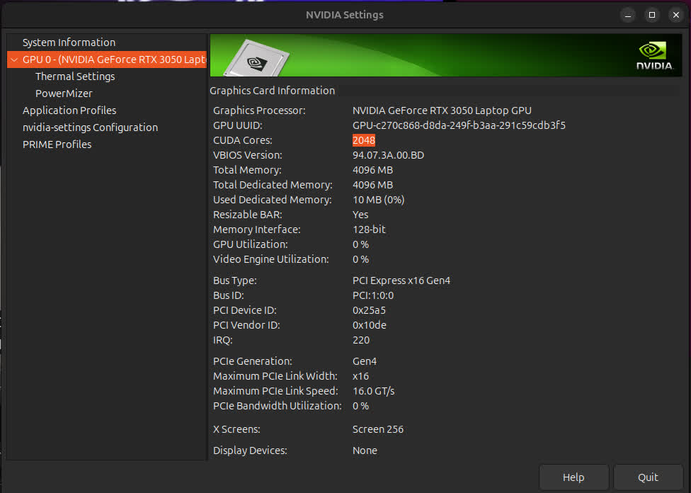 Nvidia driver.